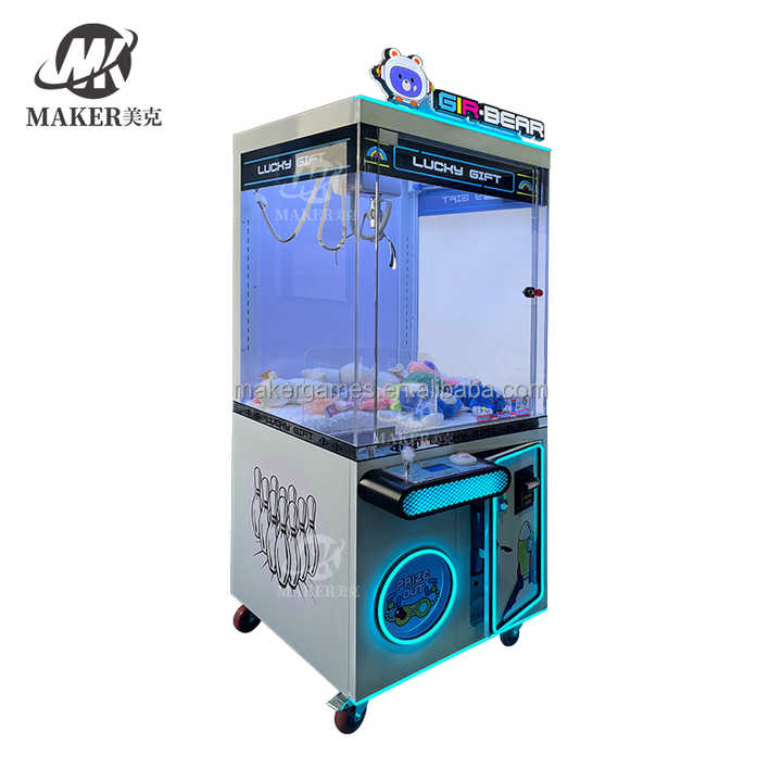 Wholesale Custom Coin Operated Toy Vending Arcade Claw Crane Machine Cheap Bill Operation Doll Claw Machine  for Mall