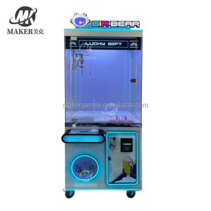 Amusement Park Cheap Coin Operated Game Machine Personalized Custom Toy Vending Arcade Claw Crane Machine With Bill Acceptor