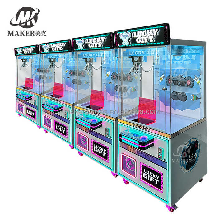 Interactive Indoor Arcade Crane Machine Coin Operated Plush Toys Claw Game Fun Interactive Gaming Experience