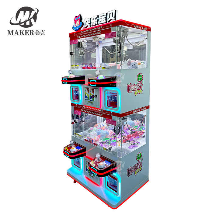 4 Person Arcade Game Claw Machine 4 Player Claw Machine Prize Zone Mini Claw Machine for Sale