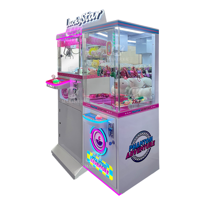 Indoor Mini Plush Toys Claw Machine Double Players Arcade Game Mini Clip Prize Claw Machine Coin Operate