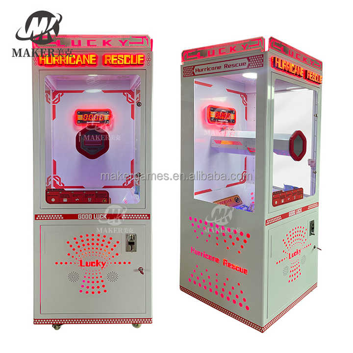 Coin Operated Control Cash Cube Grab Money Blower Catching Booth Machine Money Arcade Grab Game  Machine