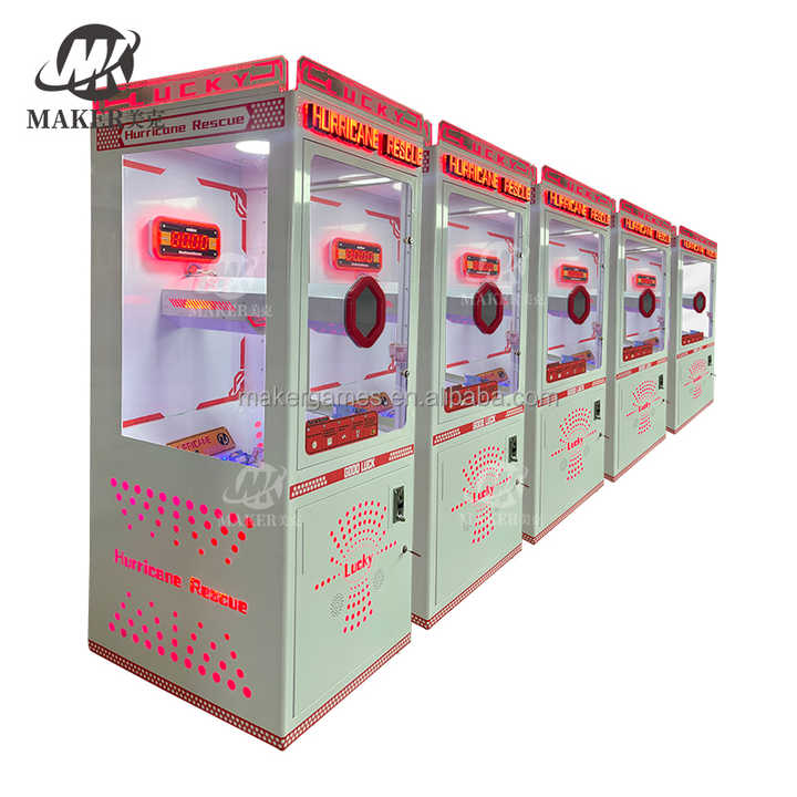 Coin Operated Control Cash Cube Grab Money Blower Catching Booth Machine Money Arcade Grab Game  Machine