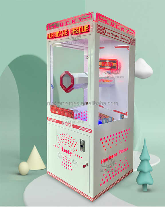 MAKER Coin Operated Ticket Redemption Prize Arcade Machine Catch Money Bills Skill Full Game