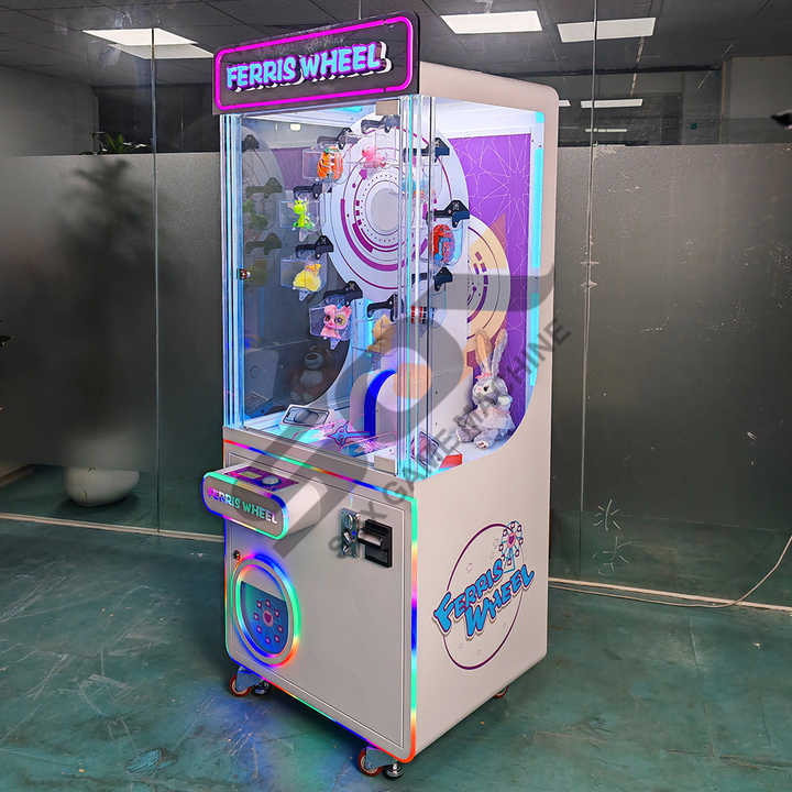 SQX High Returns Cheap Kids' Favorite Plastic Coin Operated Arcade Claw Machine Crocodile Metal Doll Machine