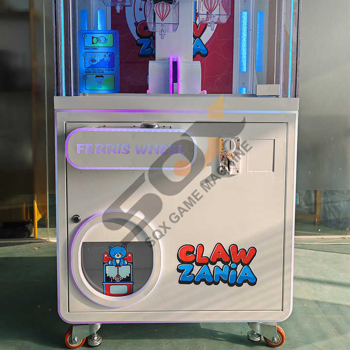 SQX High Returns Cheap Kids' Favorite Plastic Coin Operated Arcade Claw Machine Crocodile Metal Doll Machine