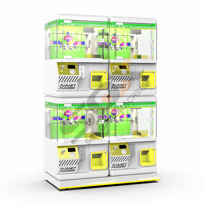 SQX Claw Game Crane Machine Plush Toy Boutique Arcades Amusement Venue Coin Operator Mini Claw Machine with Bill Acceptor