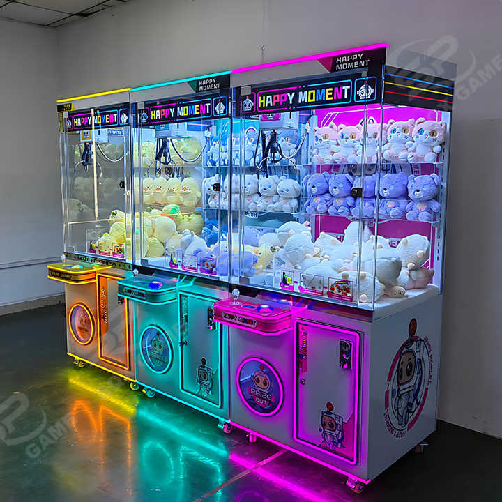 Factory Claw Machine Children's Games Panda Transparent case Custom Claw Crane Machine Plush Toys