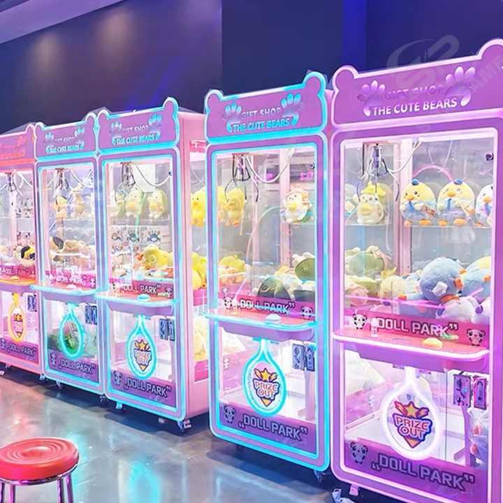 Popular Crazy Toy 2 Crane Game Machine Toys Claw Catch Dolls Machine Gift Vending Machine