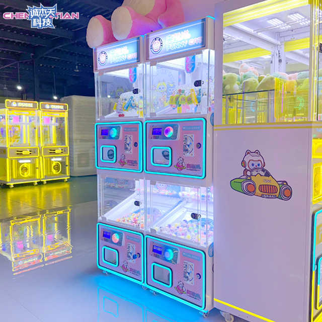 Low -price Food Game Clip Giggle Game Machine Coin Operation Indoor Claw Gift Game Console Sells