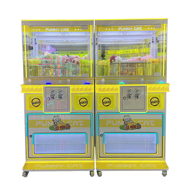 Low -cost Arcade 2 People Mini Crane Doll Game Machine Plush Toy Doll Grabbing Double Claw Heavy Machine for Sale