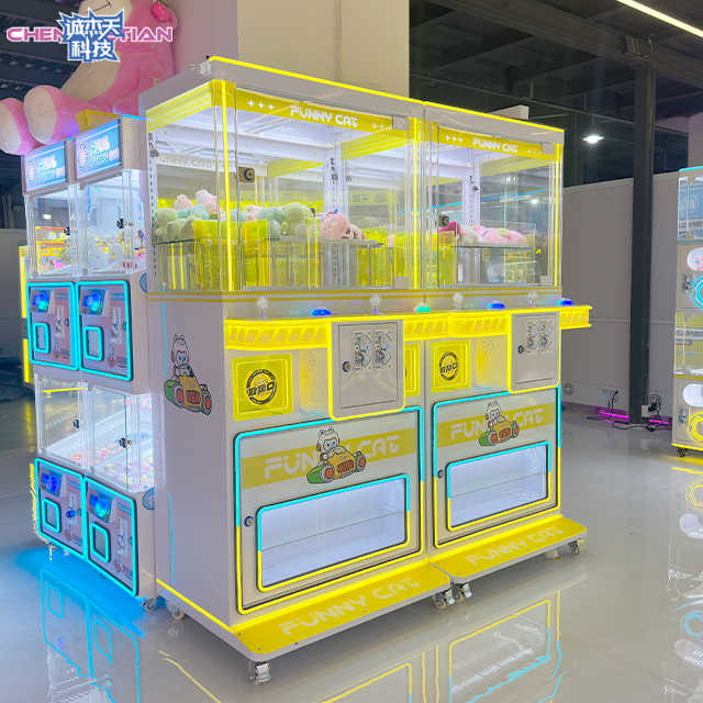 Mini Doll Machine Income Coin Claws Game Machine Clip Sticker Card Skills Game Machine Clip Games