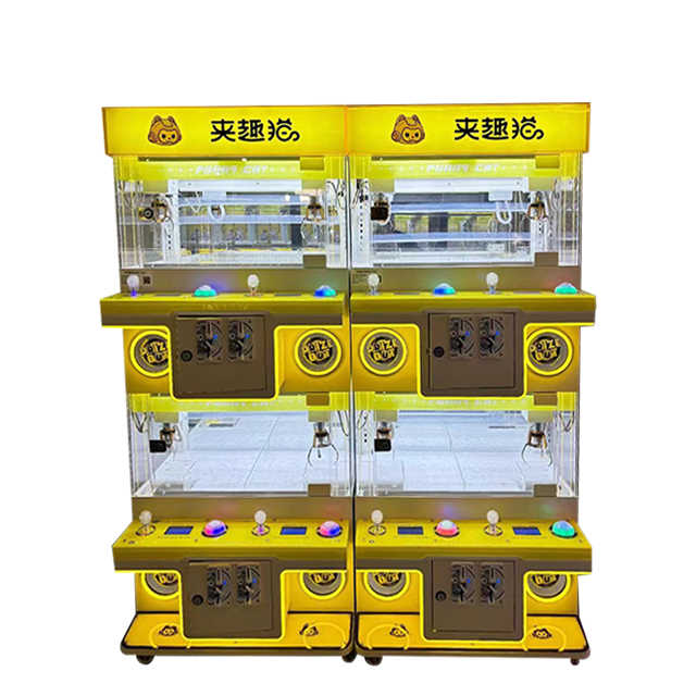 Wholesale Custom Mini -size Claw Machine Small Toy Coin Gaming Prizes Four -person Claws Heavy Machine