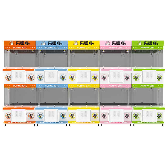 Wholesale Custom Mini -size Claw Machine Small Toy Coin Gaming Prizes Four -person Claws Heavy Machine