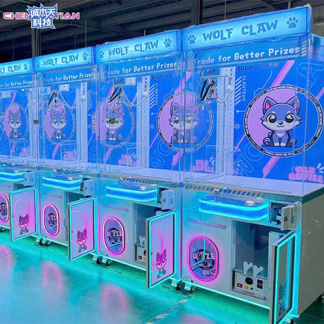 Wholesale Coin Gaming Arcade Crane Doll Machine Custom Smart Watch Catcher Mini Plush Toy Claw Machine