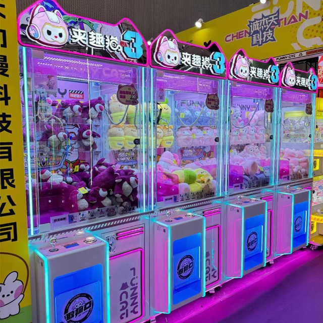 Funpark Factory Wholesale Mini Claw Crane Machine Coin Operated Indoor Amusement Arcade Toy for Kids Perfect Gift Machine
