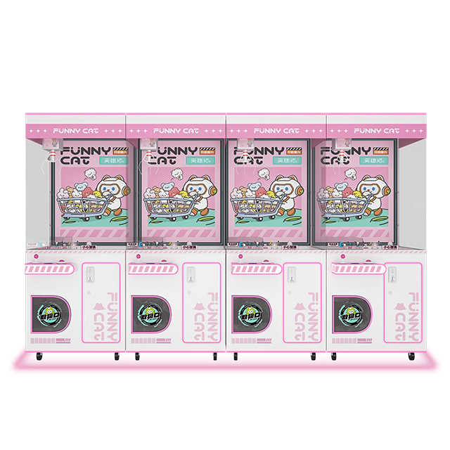 Toy Plush Catchers pink Claw Machine With Bills, Arcade Game Doll Prize Coin Hand Claw Crane