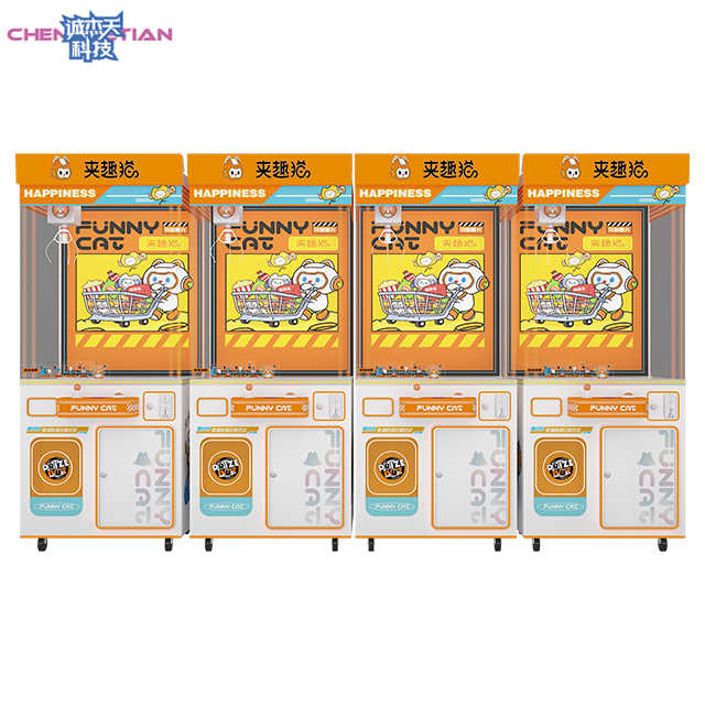 Amusement Park Mini Doll Crane Claw Machine US Dollar Banknote Receiver Claw Machine
