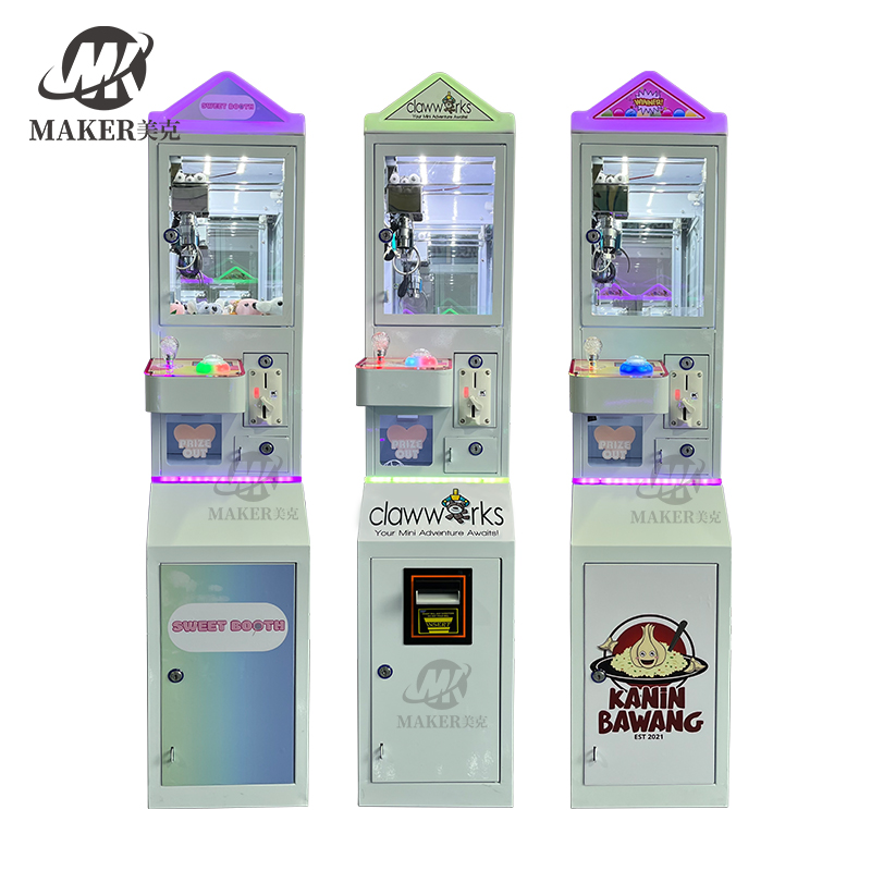 Wholesale Toy Crane Claw Machine Kits White Coin Operated Prize Mini Claw Game Machine
