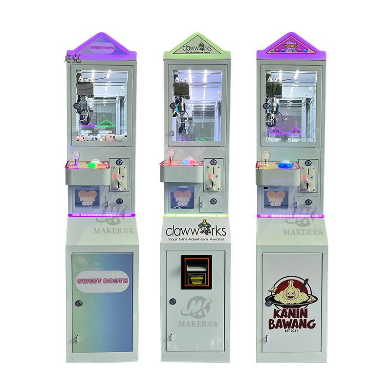 MAKER High Quality Mini Claw Machine Grab Mini Prize Arcade Game Metal Coin Operated Game Vending Machine Mini Doll Machine
