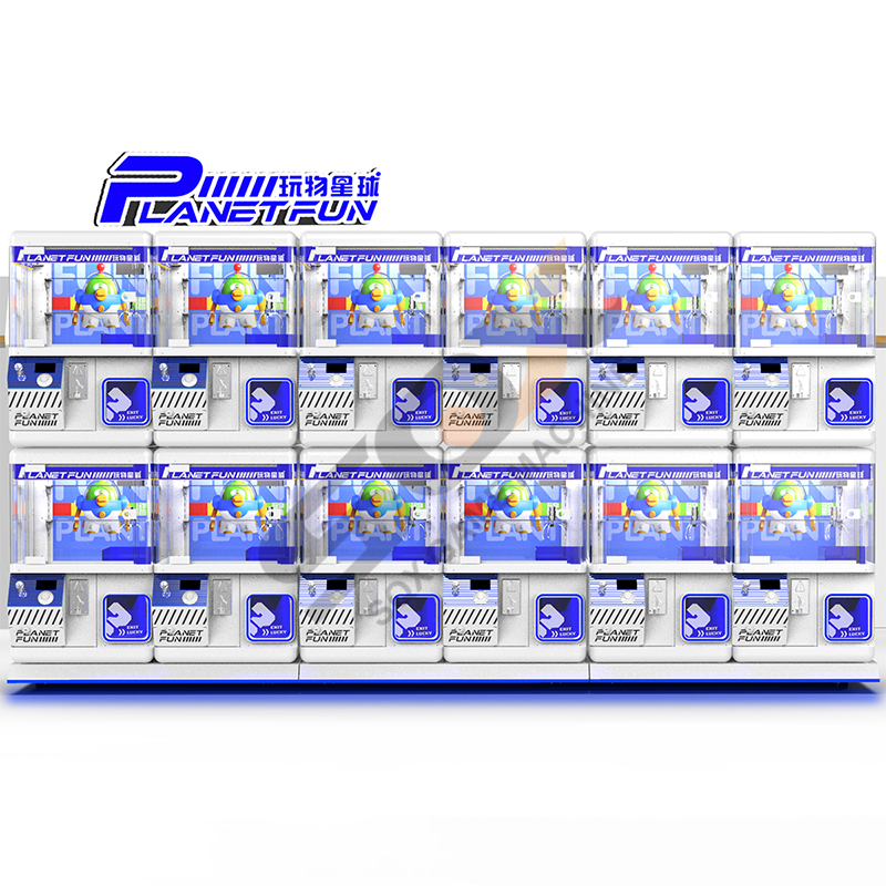 SQX Claw Game Crane Machine Plush Toy Boutique Arcades Amusement Venue Coin Operator Mini Claw Machine with Bill Acceptor