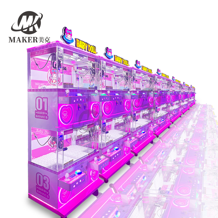 Claw Doll Arcade Game Toy Machine Parent-Child Four Player Claw Crane Machine for Small Business Gift Shop