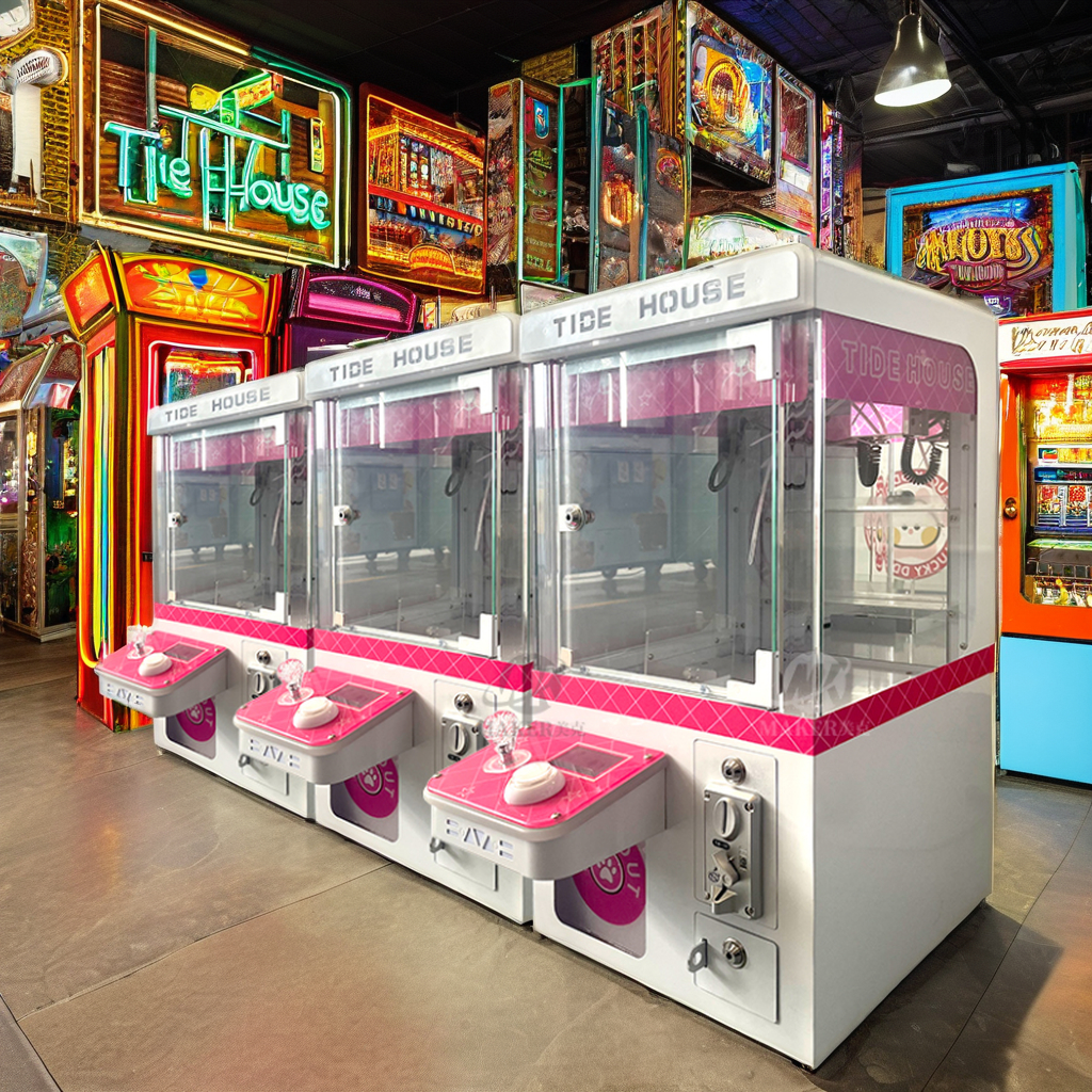 Maker Factory Wholesale Coin Operated Small Candy Arcade Game Machine Cheap Mini Plush Toy Gift Crane Claw