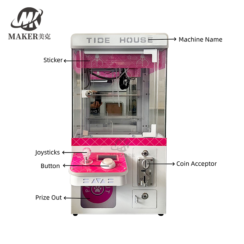 New Arcade Toy Crane Claw Machine Kit Gift Catcher Crane Claw Machine for Vending