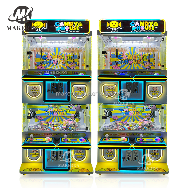 Hot Selling Indoor Play Area Equipment Multiple Styles Clip Gift Prize Doll Arcade Crane Catching Mini Claw Doll Machine