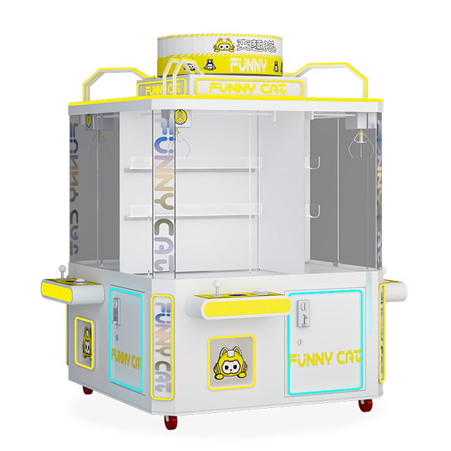 Customized Mini Claw Crane 4 Players Clip a Prize Doll Street Device Claw Crane Game Machine