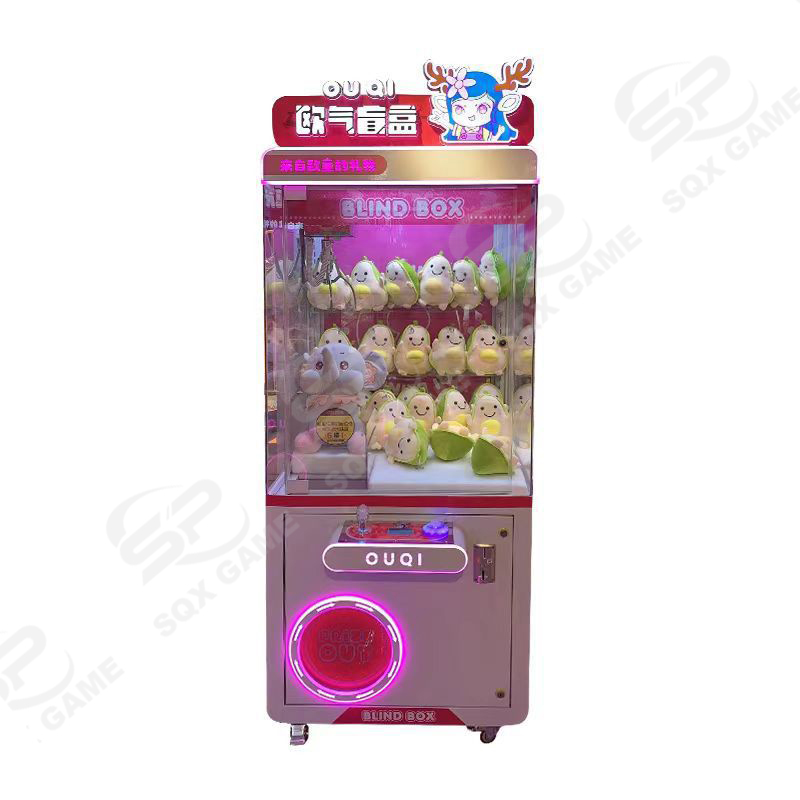 Korean Doll Catcher Table Top with Led Chicken Balls Plushies Coin Operated Claw Crane Machine Plush Toys