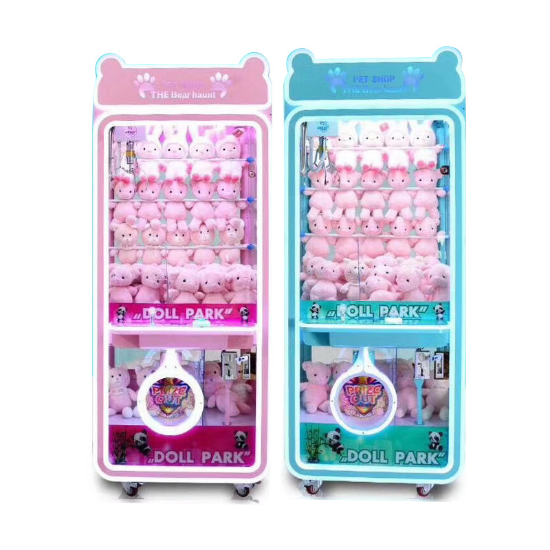 Hot Coin Operated Games Gift Store Toy Box Doll Park Claw Machine Blue Fun Zone Smart Monster Crane Claw Machine