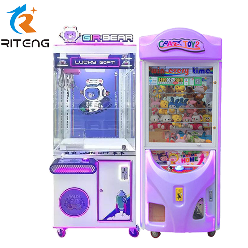 Coin Operated Games Simulator Toy Gift Claw Game Machine Crazy Toys 2 With Prize Locker Claw Crane Machine for Sale Philippines