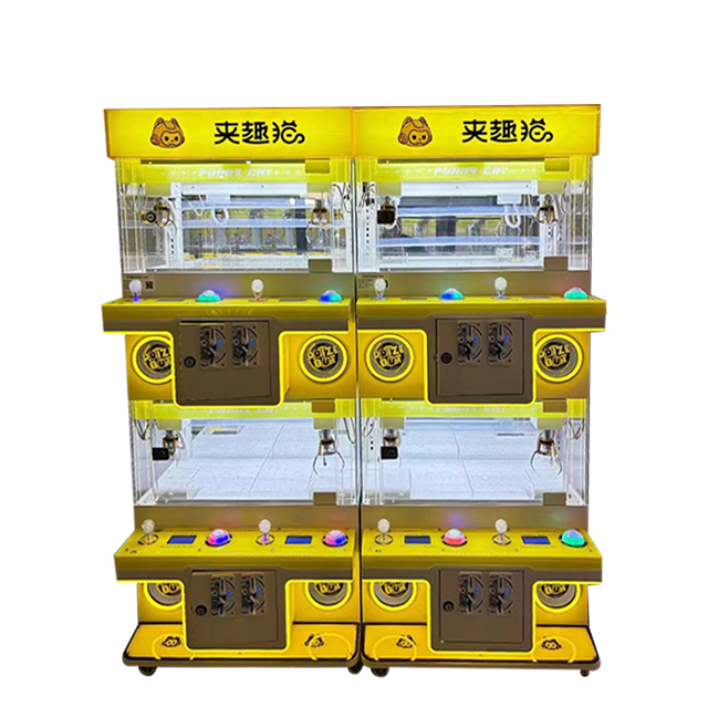 Wholesale Custom Mini -size Claw Machine Small Toy Coin Gaming Prizes Four -person Claws Heavy Machine