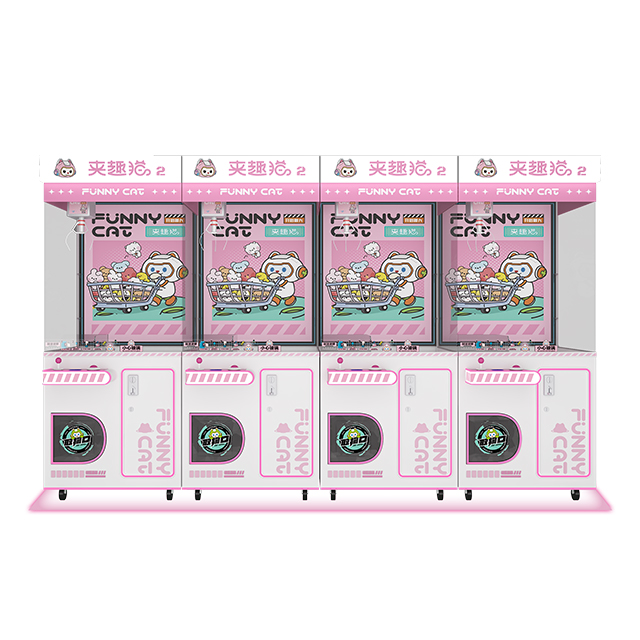 Toy Plush Catchers pink Claw Machine With Bills, Arcade Game Doll Prize Coin Hand Claw Crane