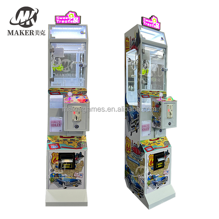New Design Coin Operated Arcade Mini Doll Machine Claw Crane Grabber Prize Vending Out Toy Gift Game Machine