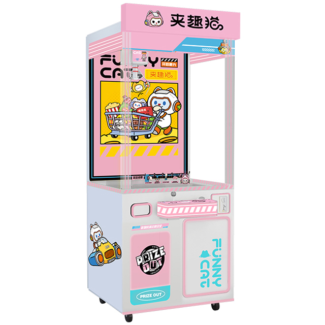 2025 Popular Mall Hot Sell Color Selling Color Mini Doll Machine Coin Automatic Plush Machine Mini Claw Machine